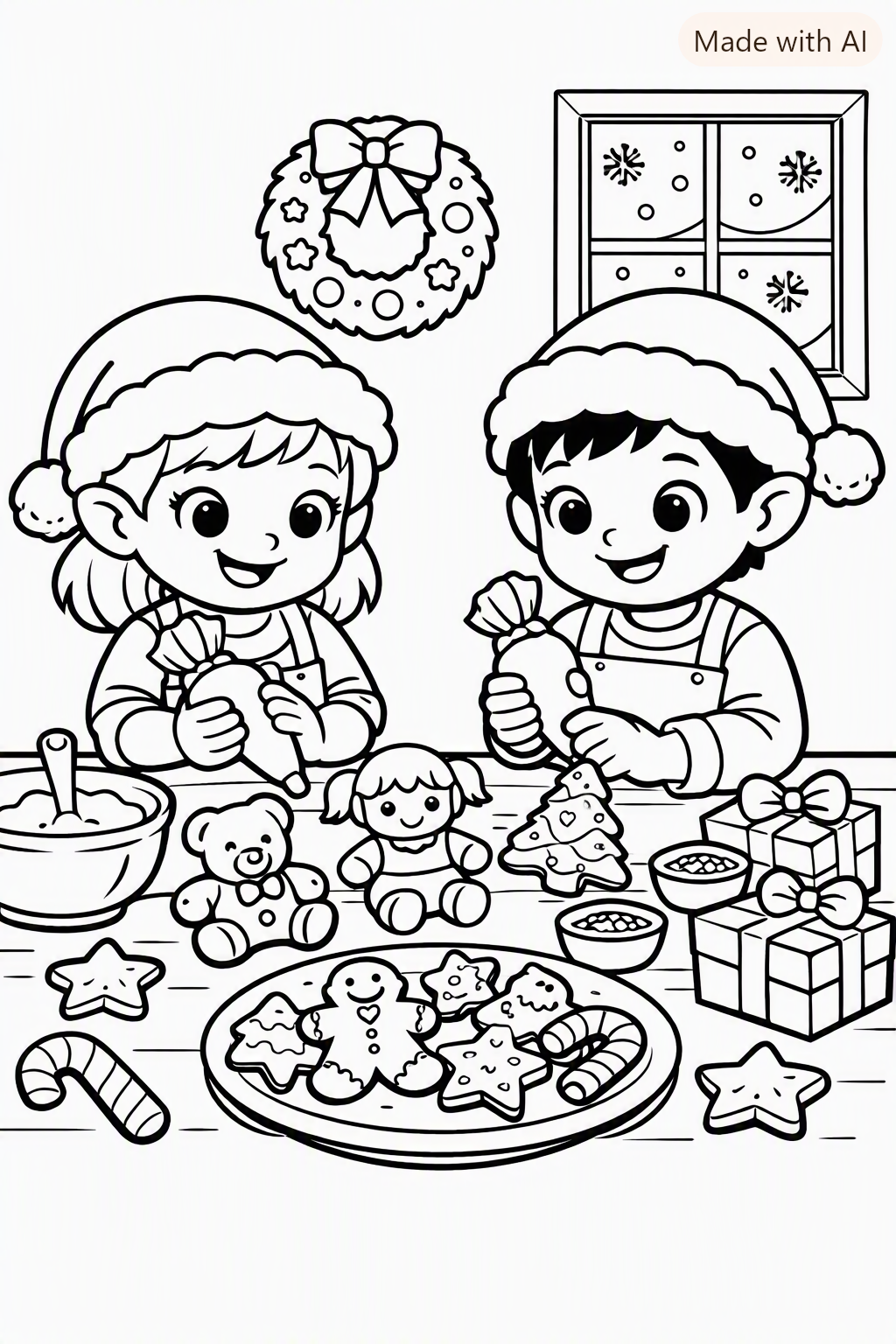 Christmas coloring page