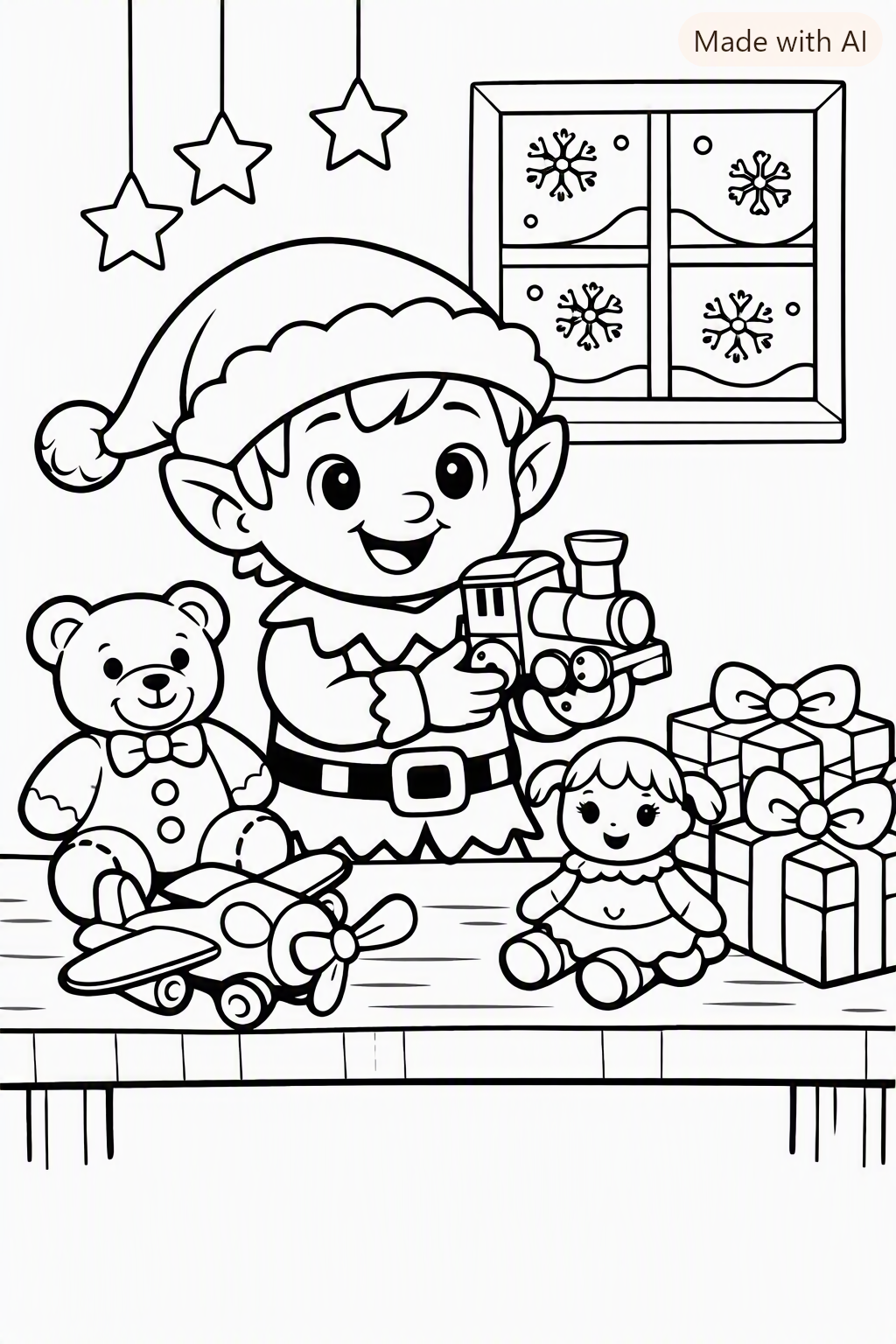 Christmas coloring page