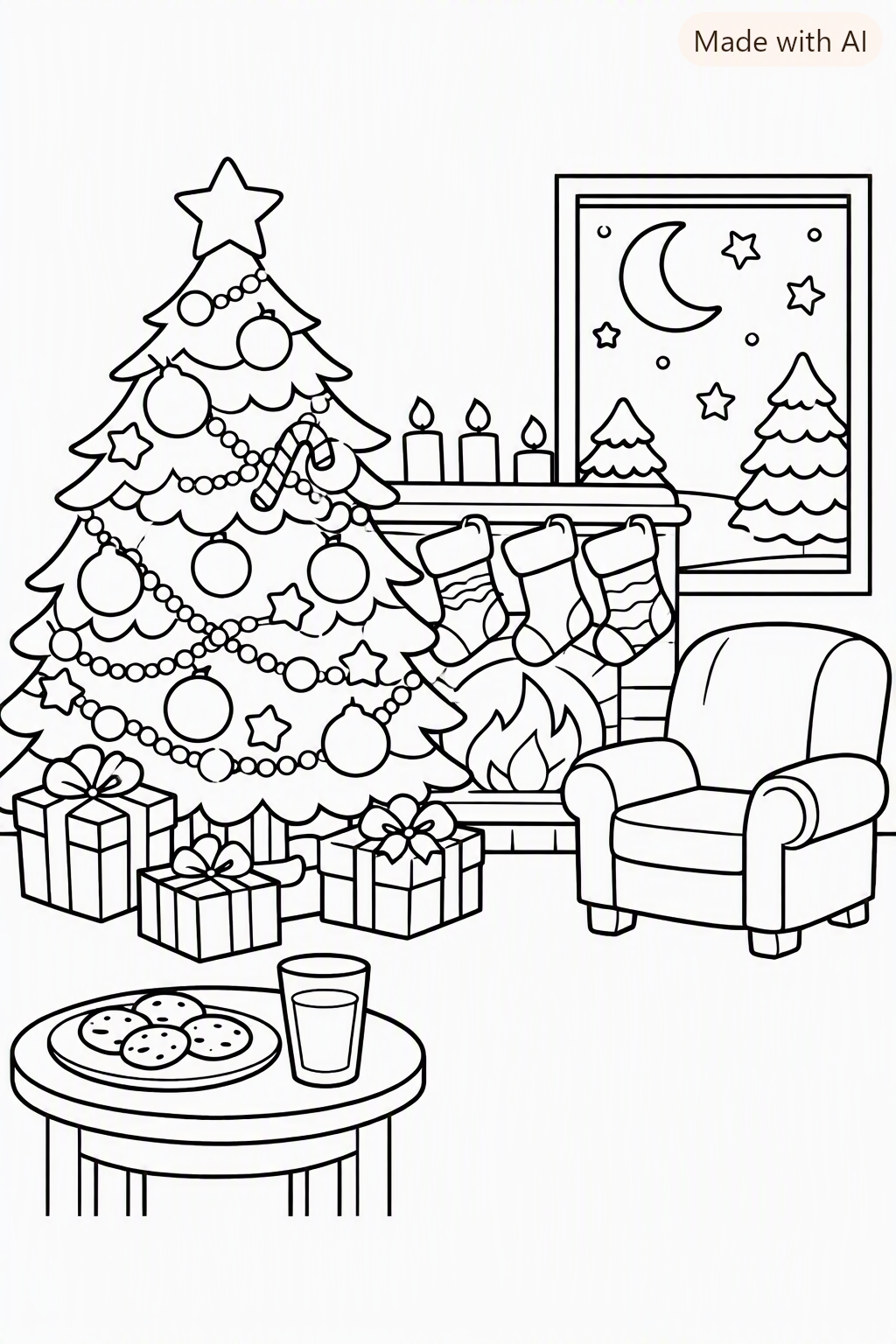 Christmas coloring page