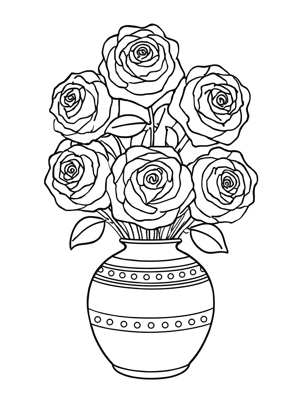 a beautiful simple flower vase filled with 5 large
