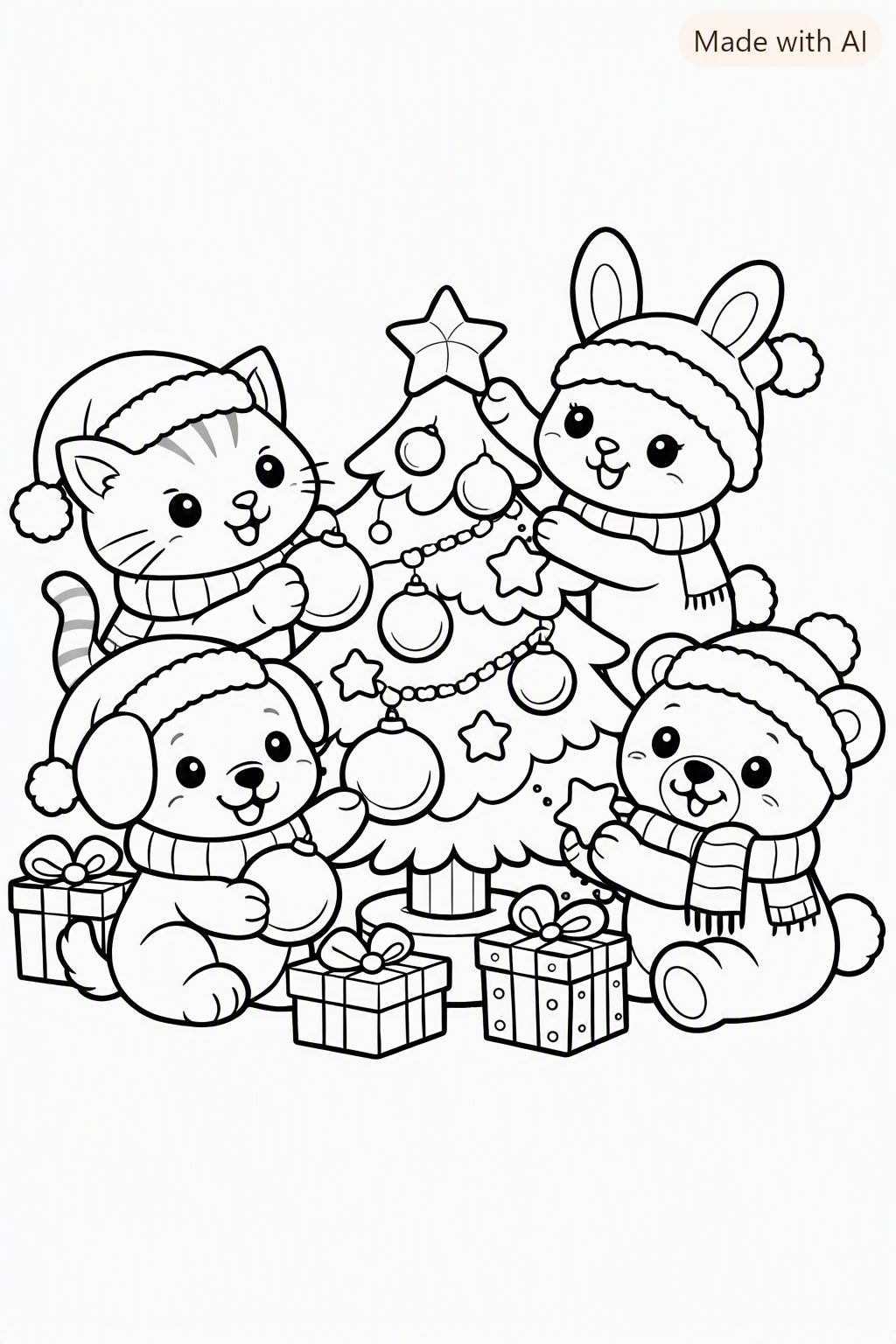 Christmas coloring page
